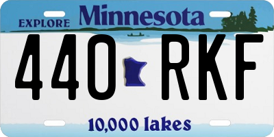 MN license plate 440RKF