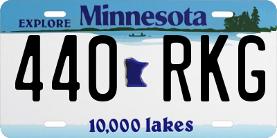 MN license plate 440RKG