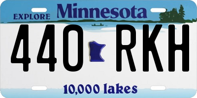 MN license plate 440RKH