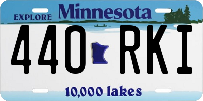 MN license plate 440RKI