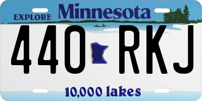 MN license plate 440RKJ