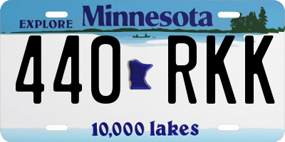 MN license plate 440RKK