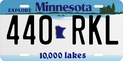 MN license plate 440RKL