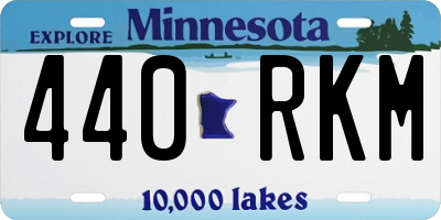 MN license plate 440RKM