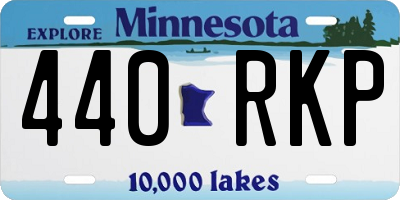 MN license plate 440RKP