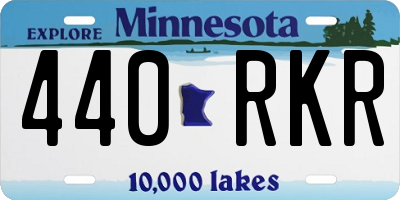 MN license plate 440RKR