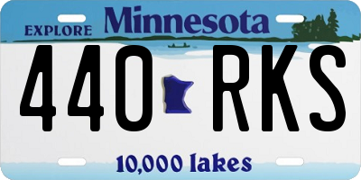 MN license plate 440RKS