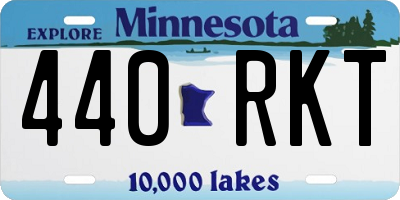 MN license plate 440RKT