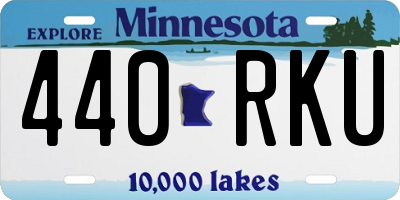 MN license plate 440RKU