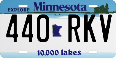 MN license plate 440RKV
