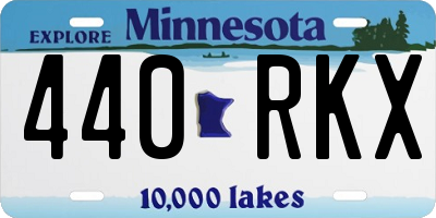 MN license plate 440RKX