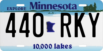 MN license plate 440RKY