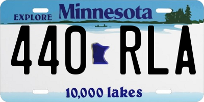 MN license plate 440RLA