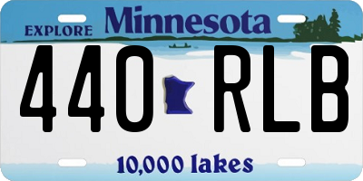 MN license plate 440RLB