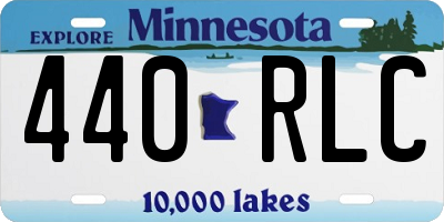 MN license plate 440RLC