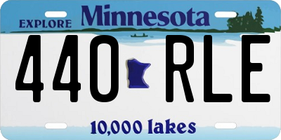 MN license plate 440RLE