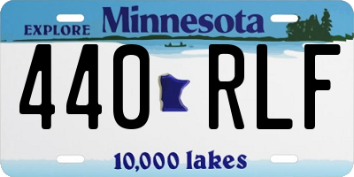 MN license plate 440RLF