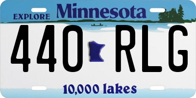 MN license plate 440RLG