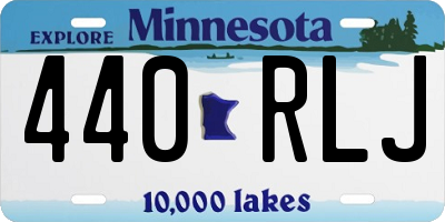 MN license plate 440RLJ