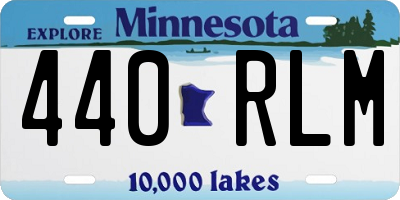 MN license plate 440RLM