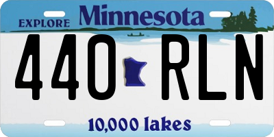 MN license plate 440RLN
