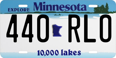 MN license plate 440RLO