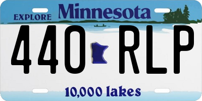 MN license plate 440RLP