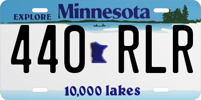 MN license plate 440RLR
