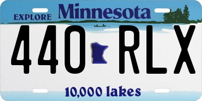 MN license plate 440RLX