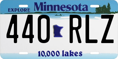 MN license plate 440RLZ