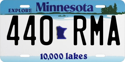 MN license plate 440RMA