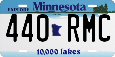 MN license plate 440RMC