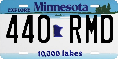 MN license plate 440RMD
