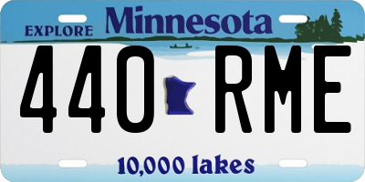 MN license plate 440RME