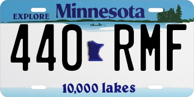 MN license plate 440RMF