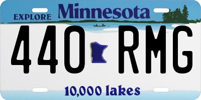 MN license plate 440RMG