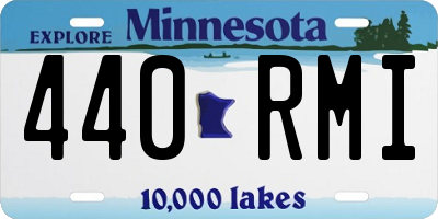 MN license plate 440RMI