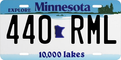 MN license plate 440RML