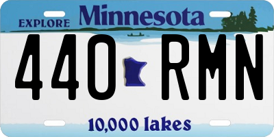 MN license plate 440RMN