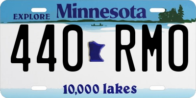 MN license plate 440RMO