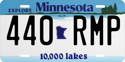 MN license plate 440RMP