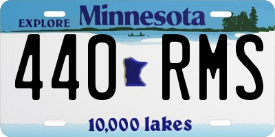 MN license plate 440RMS