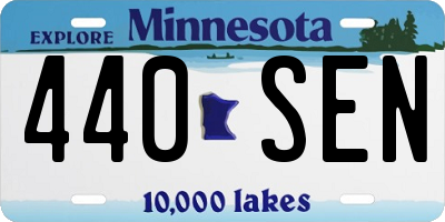 MN license plate 440SEN