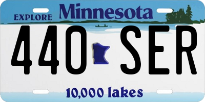 MN license plate 440SER