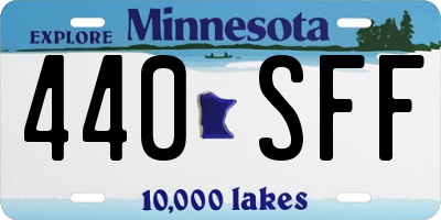 MN license plate 440SFF