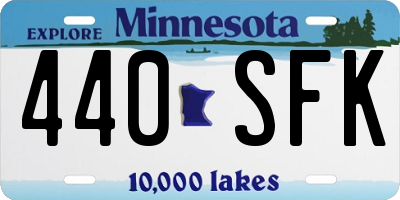 MN license plate 440SFK