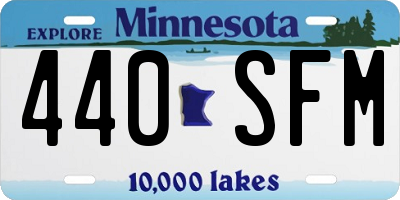 MN license plate 440SFM