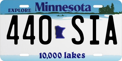 MN license plate 440SIA