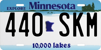 MN license plate 440SKM
