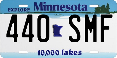 MN license plate 440SMF